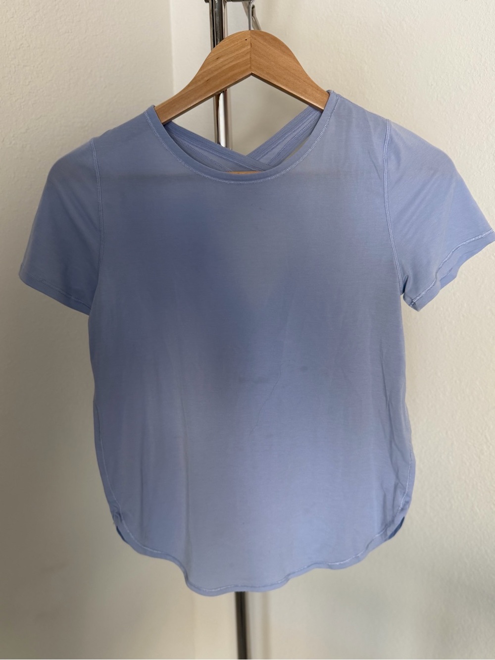 Ivivva by Lululemon Pale Bluish Lavender Short Sleeve Girls Crewneck Top